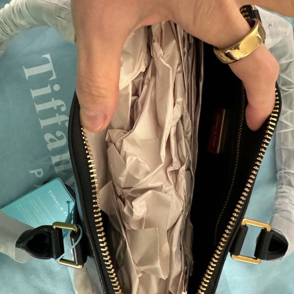 NWT Tiffany & Fred Studded Black Soft Leather Bag - Picture 6 of 8